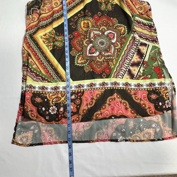 New‎ York & Co XXL Retro Print Tunic or Mini Dress Sleeveless Boho Design - Picture 12 of 14
